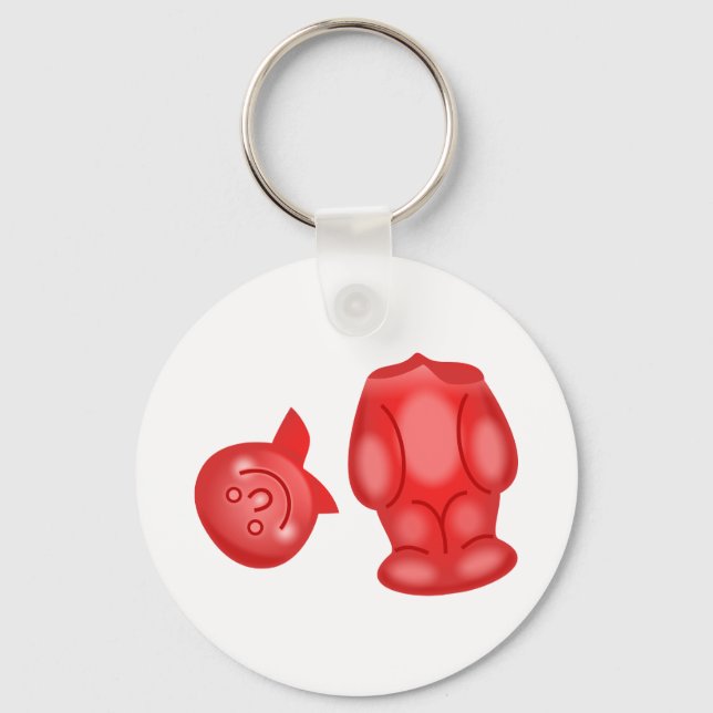 Headless Jelly Baby Key Ring (Front)
