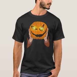 Headless Men Costume Pumpkin Head For Halloween Pa T-Shirt