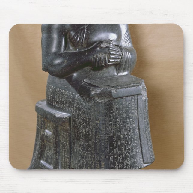 Headless statue of Prince Gudea  as an Mouse Mat (Front)
