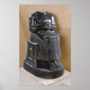 Headless statue of Prince Gudea  as an Poster