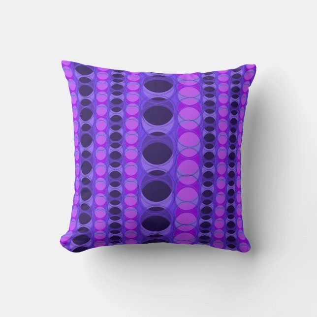 Headlights Retro Polka Dot Stripes Cushion (Front)