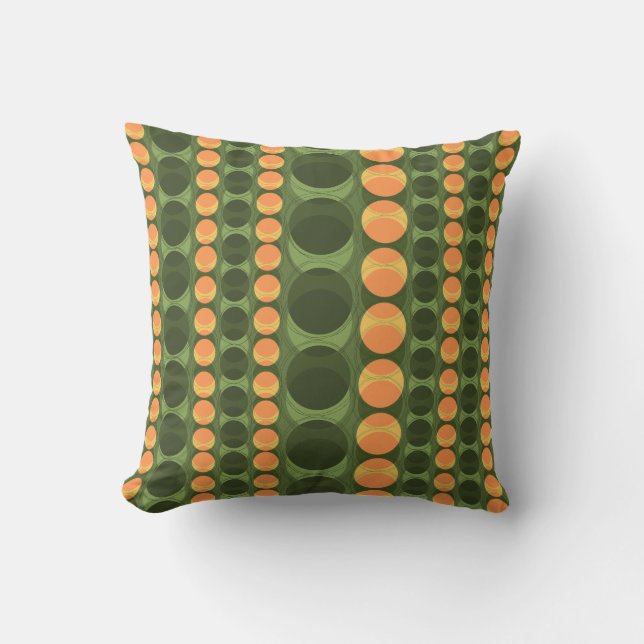 Headlights Retro Polka Dot Stripes Cushion (Front)