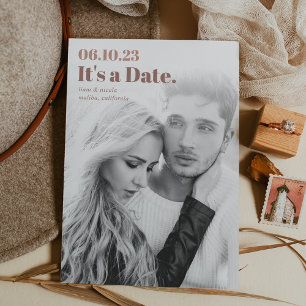 Headline Modern Vertical Photo Save The Date