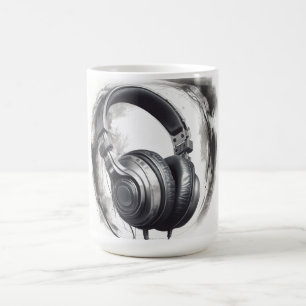 Headphone Artwork Music Lover Coffee Mug