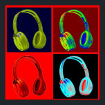 Headphone Four Colours Pop Art Poster Print<br><div class="desc">Hip Hop,  R&B,  Rock,  Heavy Metal,  Techno,  Punk,  Rap,  Classic,  African American,  Jazz... . We love music,  we love listening cds,  radio. Enjoying watching video clibs,  mixes,  remixes,  covers.</div>