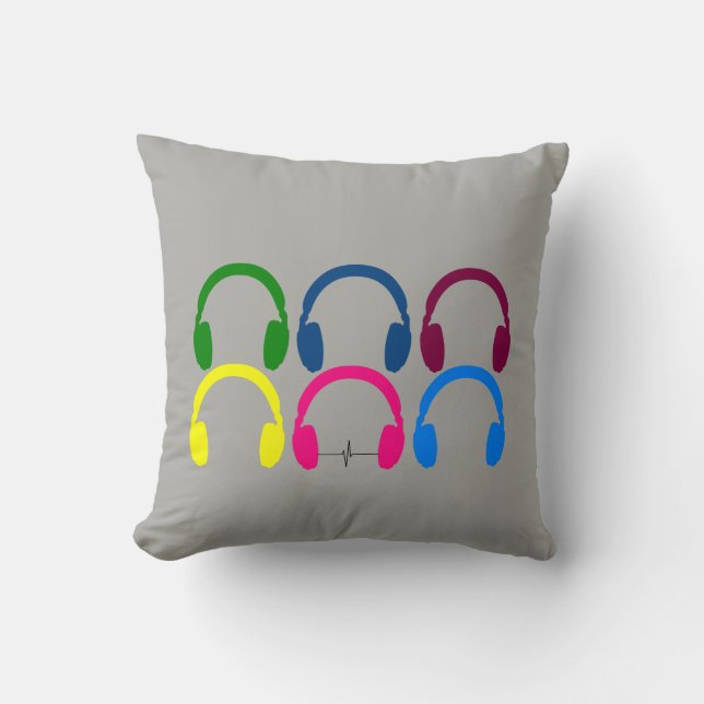 Headphone Heartbeat Cushion (Front)