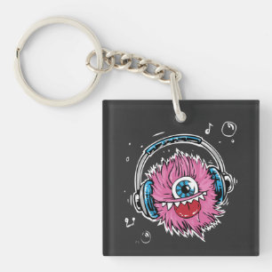 Headphone Monster Keychain