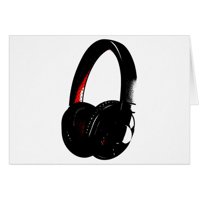 Headphone Pop Art Head Phone (Front Horizontal)