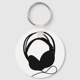 Headphone Silhouette Keychain