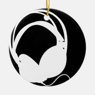 Headphone Silhouette Ornament