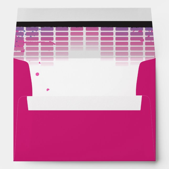 HEADPHONES Bat Mitzvah Pre-Addressed Envelope (Back (Bottom))