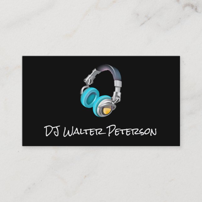 Headphones Business Card (Front)