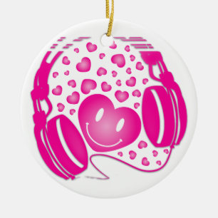 Headphones Ceramic Tree Decoration