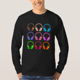 Headphones Collage Disc Jockey & Music T-Shirt