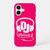 Headphones DJ girl name pink