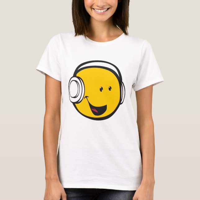 Headphones Emoji T-Shirt (Front)