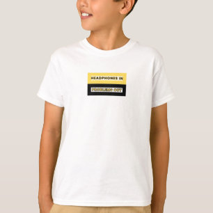 "Headphones In Problems Out” Music Lover Design T-Shirt