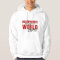 Headphones In World Out Hoodie (white/red)