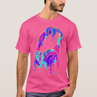 Headphones Melting Headphone Music Lover Musician T-Shirt