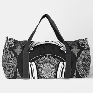 Headphones Mode AI art Duffle Bag
