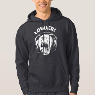 Headphones Monkey Loud Music Lover Hoodie