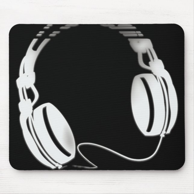 Headphones Mouse Mat (Front)