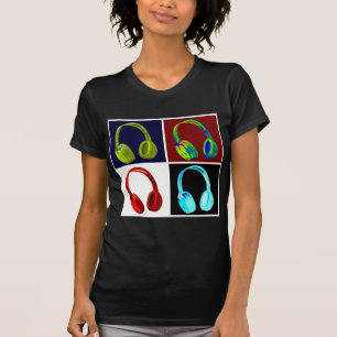 Headphones Pop Art T-Shirt