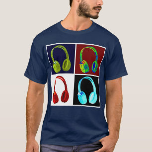 Headphones Pop Art T-Shirt