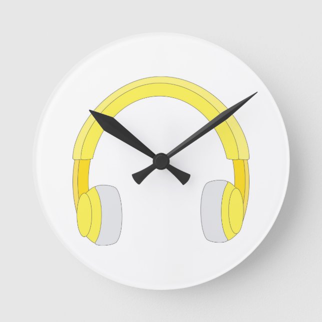 Headphones Round Clock (Front)