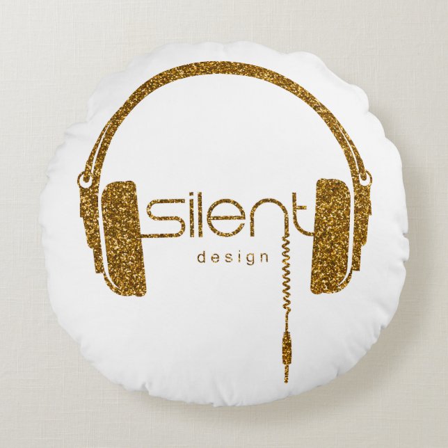 Headphones - Silent design Round Cushion (Front)