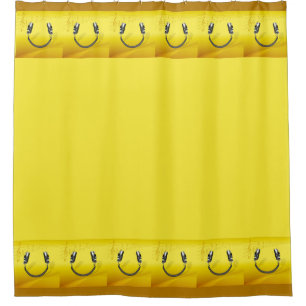 Headphones Smiling Shower Curtain