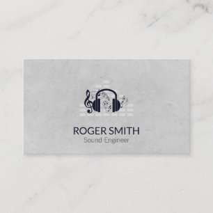 Headphones Sound Engineer Producer   DJ Business Card