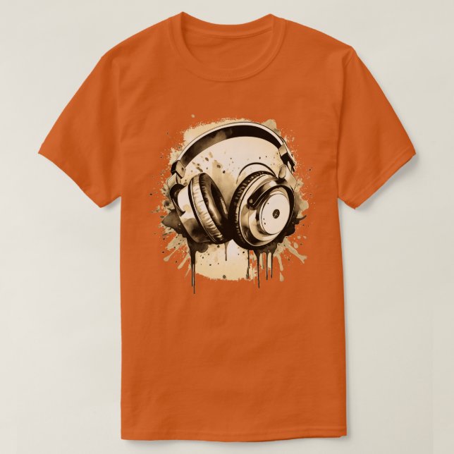 Headphones T-Shirt (Design Front)