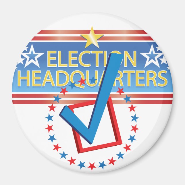 Headquarters Checked - Magnet (Front)