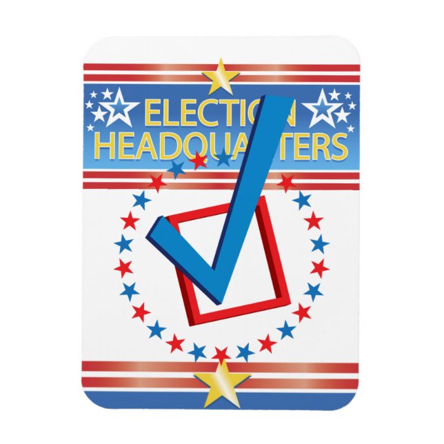 Headquarters Checked - Magnet (Vertical)