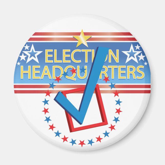 Headquarters Checked - Magnet (Front)