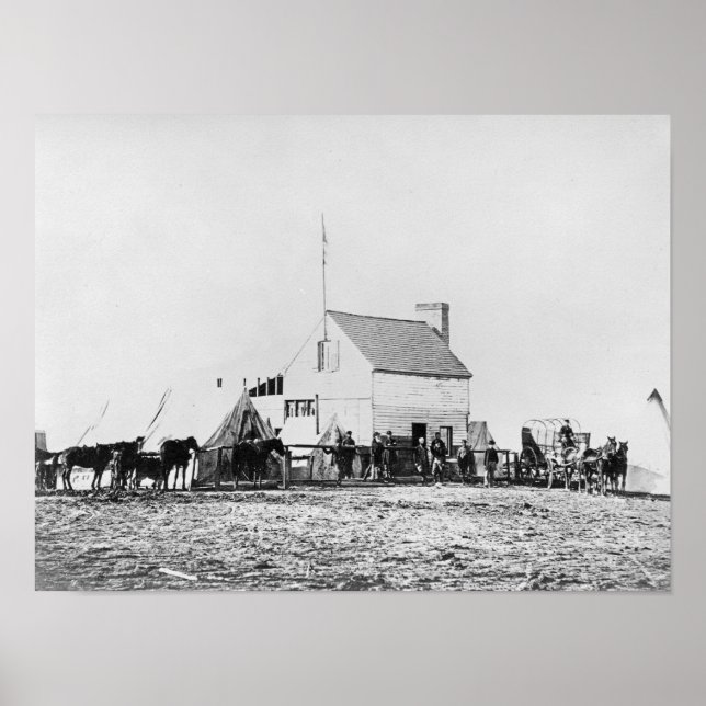 Headquarters of Sanitary Commission Poster (Front)