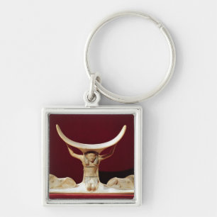 Headrest with Shu, the Egyptian God of the Air Key Ring