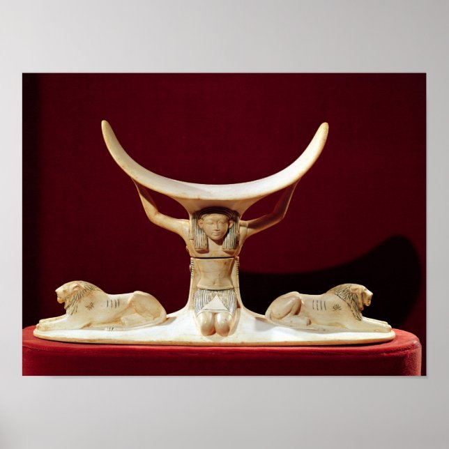 Headrest with Shu, the Egyptian God of the Air Poster (Front)