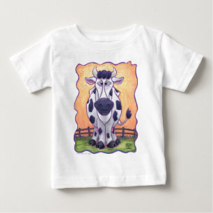 Heads and Tails Cute Cow Art T-Shirts