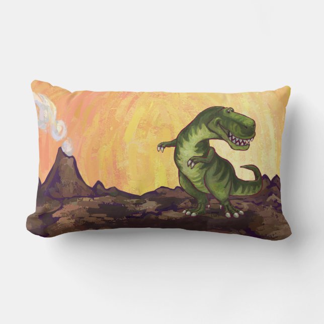 Heads and Tails Tyrannosaurus Pillow (Front)