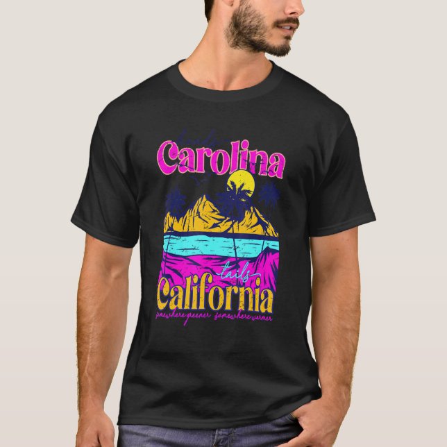 Heads Carolina Tail California Western Summer Beac T-Shirt (Front)