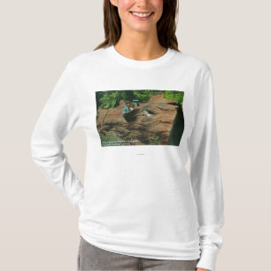 Heads Exposed in Knot Holes of Giant Redwood T-Shirt