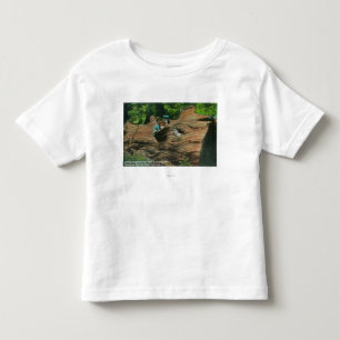 Heads Exposed in Knot Holes of Giant Redwood Toddler T-Shirt