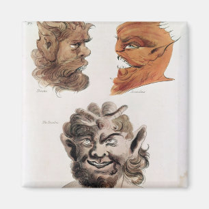 Heads of Evil Demons Magnet