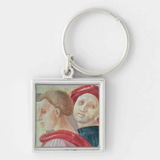 Heads of two men from the Presentation of Mary Key Ring (Front)