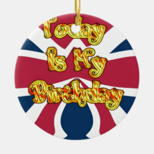 Heads UP-Hakuna Matata Today is my Birthday.jpg Ceramic Tree Decoration