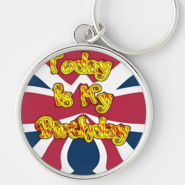 Heads UP-Hakuna Matata Today is my Birthday.jpg Key Ring (Front)