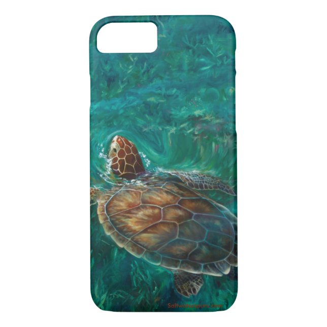 Heads Up Sea Turtle Phone Case (Back)