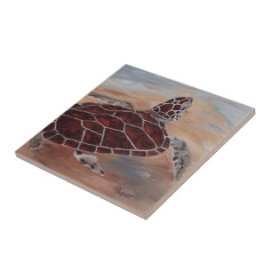 Head's Up Turtle Tile